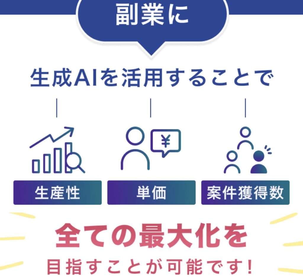 GAGA株式会社｜山田 元紀・平瀬拓也の「生成AI活用フリーランス養成講座」のLPスクリーンショット